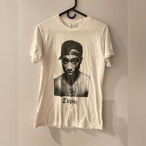 White Tupac Graphic Tee size men’s small